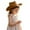 Khaki, variant on Conairie Kids Western Cowboy Hat with Strap Wide Brim Outdoor Performance Summer Sun Protection Beach Party Cap Khaki