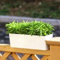 thumbnail image 2 of 2 Pack Rectangle Planter Self Watering Planter Window Sill Planters Indoor, 2 of 6