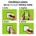 thumbnail image 2 of Notas Adhesivas Reutilizables Rocketbook 7.6x7.6 cm 15 Negras con Bolígrafo y Estuche, 2 of 8