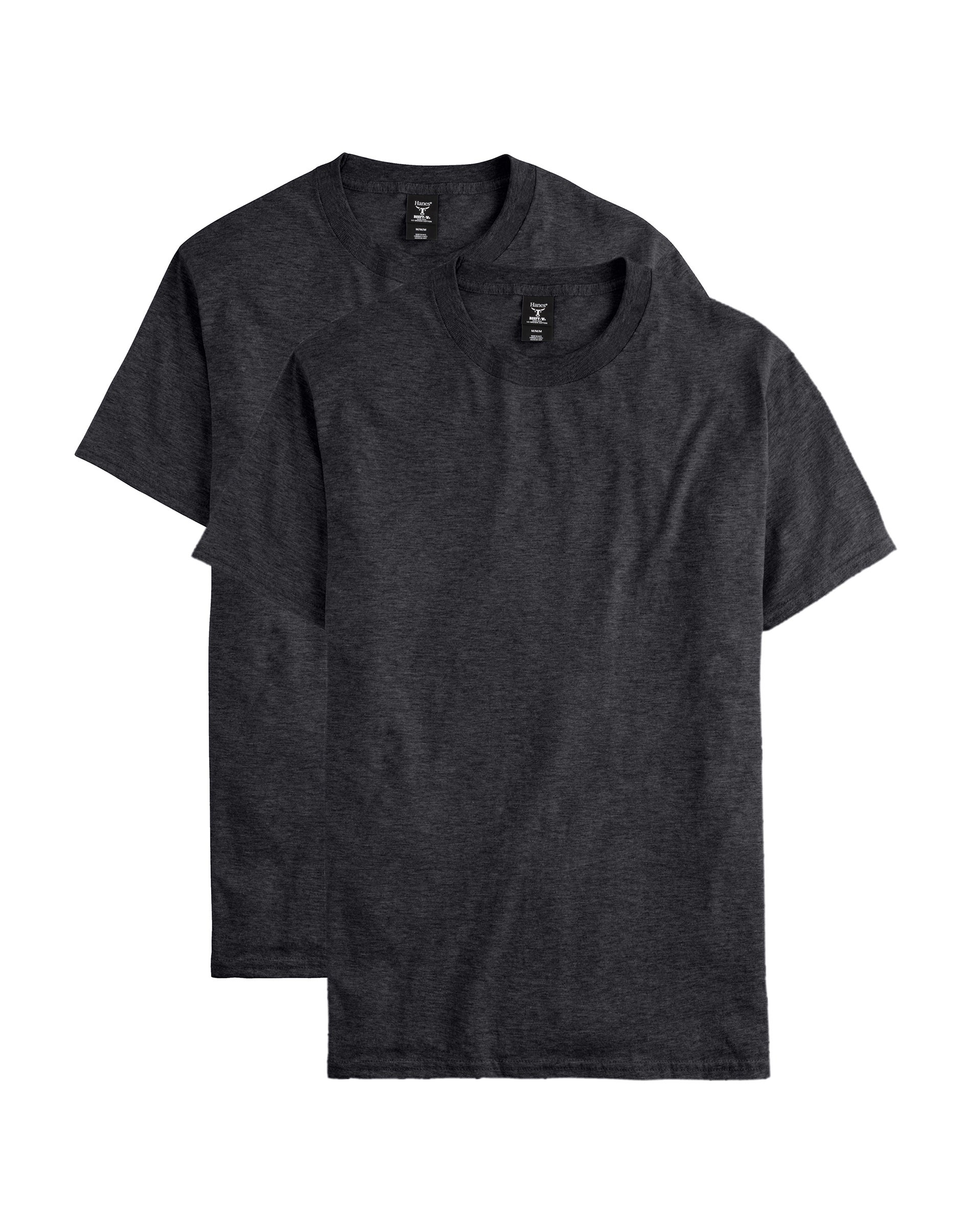 Hanes Beefy-T Men's Heavyweight Cotton T-Shirt, 2-Pack photo 1