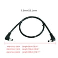 thumbnail image 3 of Necvior DC5521 Power Cord Right Angle Male to Male Connectors Cable Line 18AWG 5.5mmx 2.1mm Support up to 120W Charging, 3 of 6