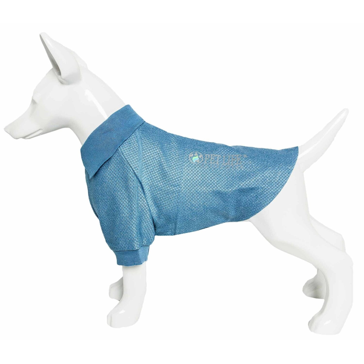 Pet Life ® Active 'Fur-Flex' Stretch and Quick-Dry Anti-Odor Fitness Yoga Dog Polo T-Shirt