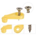 thumbnail image 4 of Uxcell 200 Pack Glass Retainer Clips with Screw 4mm Ball Type for Cabinet Red, 4 of 5