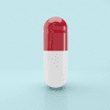 Colored Gelatin Capsules Size 0 Red/White (Box of 100,000) - Red/White