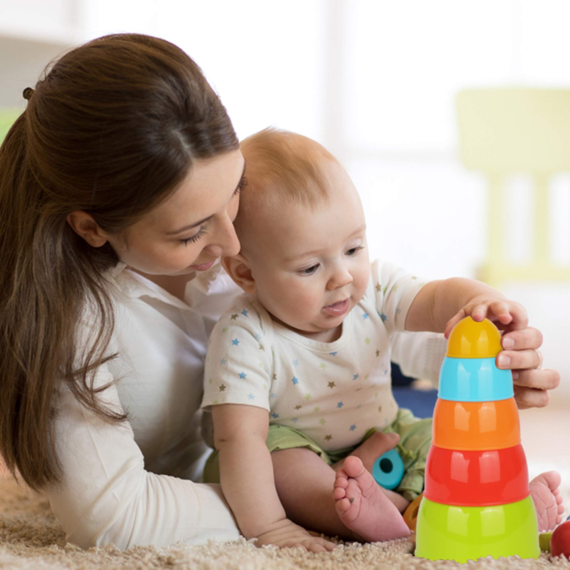 Buy Playkidz Bath Toys Bundle Set Little Boat Train, Stacking Bowls