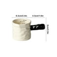 thumbnail image 3 of Binmer Graduated Coffee Small Milk Pot With Graduated Milk Canister Espressos Extraction Cup Delicate Ceramic Measuring Cup Milk Pot, 3 of 6