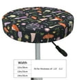 thumbnail image 2 of Uemuo Mushrooms Pattern Round Bar Stool Seat Covers Washable Stool Cushion Slipcover Elastic Bar Chair Covers-12 inch, 2 of 7