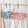 thumbnail image 2 of LAICAIW Sock Dryer Hanger, Clothes Drying Hanger with 32 Clips and Drip Hanger Clothes Hanger Drying Rack, Foldable Stocking Rack Swivel Clip and Drip Hanger Clothes Hanger Drying Rack, 2 of 7