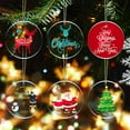 thumbnail image 3 of 10Pcs Christmas Pendants Transparent Burr Free Smooth Edge Hanging Hole Design Durable Acrylic Christmas Ornament Blanks DIY Pendants for Home, 3 of 8