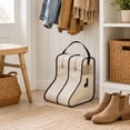 thumbnail image 5 of TACILIP Shoe Storage, 1PC Non-Woven Fabric Boots Storage Organizer Bag Short And Tall Two Sizes Dirt Proof Boot Cover With Visual Window And Carry Handle For Closets Storage Travel Use, Womens Gifts, 5 of 6