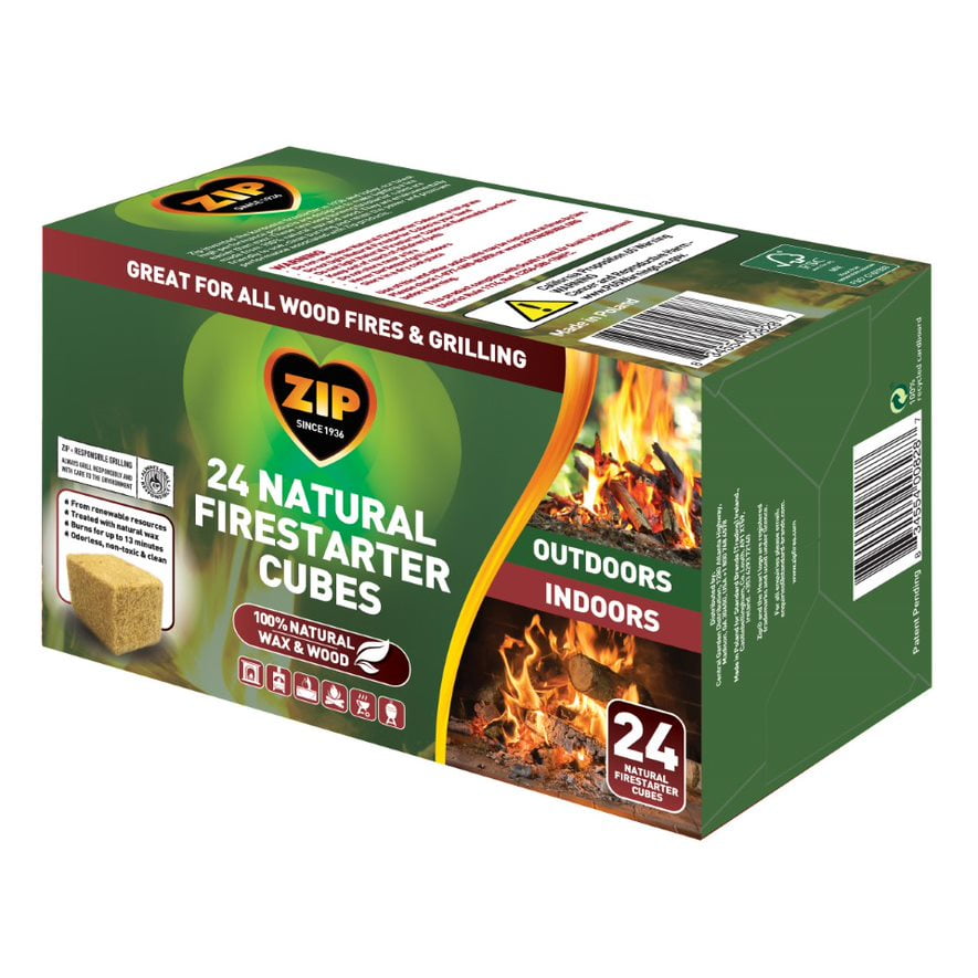 Hot sales of goods 24 Count Zip Natural Firestarter Instant Light Cubes