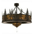 thumbnail image 4 of Meyda Tiffany 144311 Tall Pines 30" 5 Blade Indoor Ceiling Fan - Bronze, 4 of 4