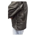 thumbnail image 3 of Redline Men's Cow Leather Touring Side-Lace Motorcycle Jacket, Black M-400 (XL), 3 of 3