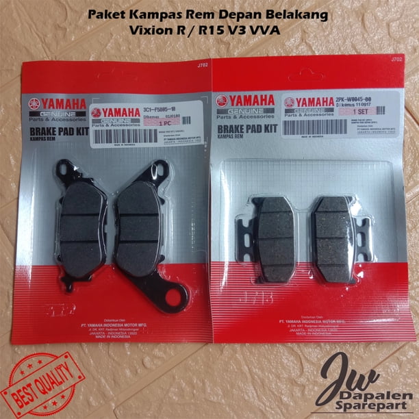 Paquete De Pastillas De Freno Delanteras Y Traseras R15 V3 VVA , Vixion R , MT15 , XSR 155