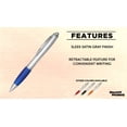thumbnail image 2 of Ballpoint Pens With Rubber Grip, 10 pack, Black Ink Writing Pens in Bulk, Blue, 2 of 5