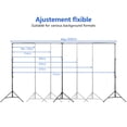 thumbnail image 4 of Backdrop Stand,Support Kit With * 20ft Studio 9 * 20ft With 8pcs Clamps Frame Adjustable Support 2.8 * 6m/ Adjustable Support Kit * 6m/ 9 Studio Stand Frame Stand Frame Adjustable 2.8*6m/, 4 of 6