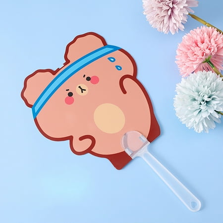 

Cartoon Cute Handheld Fans PP Small Fan Portable Summer Hand Fan for Children StudentSweat Bear