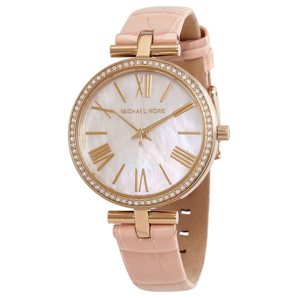 Michael Kors Women's 28mm Rose Gold-Tone Steel Bracelet