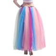 thumbnail image 4 of Women A-Line Tulle Skirt - Vintage Tulle Bubble Tutu Skirt Bridesmaid Petticoat Tutu for Women Womens Tutu Skirt 80s for Women Holiday Tutus for Women and Girls, 4 of 6
