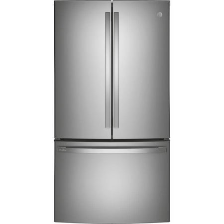 GE Profile PWE23KYNFS 23.1 Cu. Ft. Stainless Steel Counter-Depth Fingerprint Resistant French-Door Refrigerator