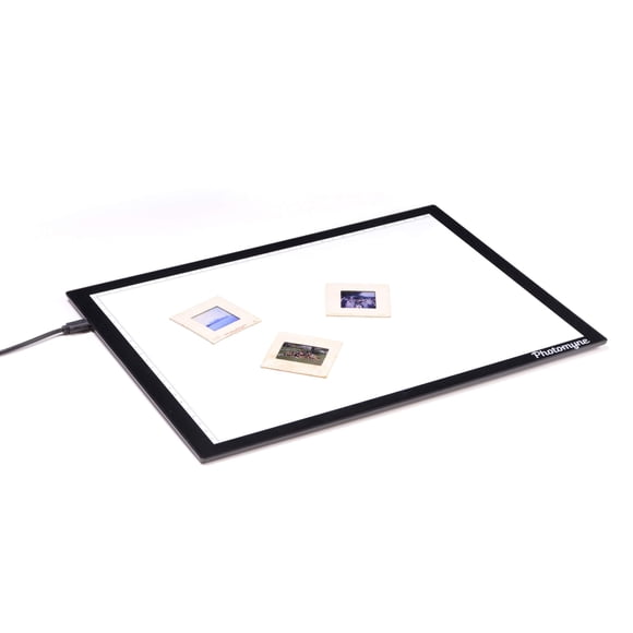 Photomyne A4 Slide Viewer | Light Pad Backlight | Negative Viewer | Film Negatives & Old Slides Scanning Light Box | Hands-Free Ultra-Thin Ultimate B