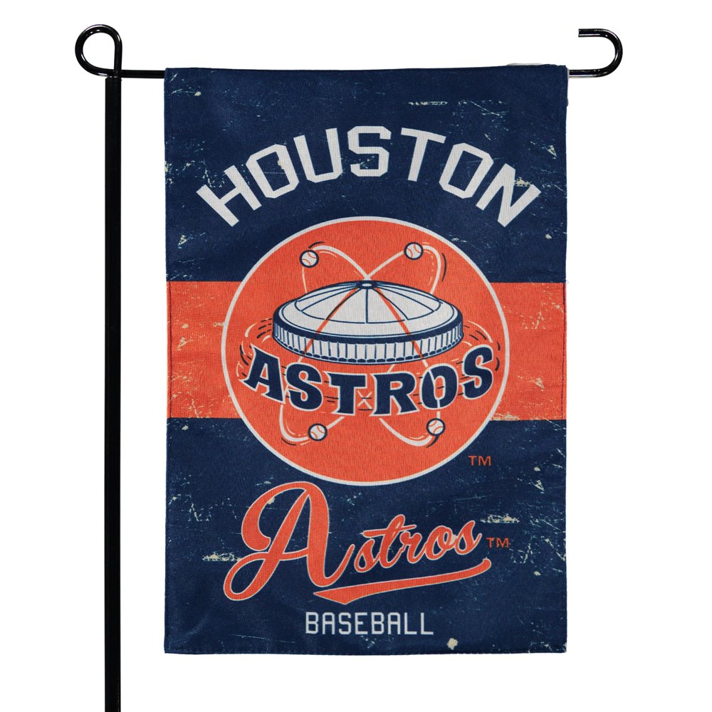 Houston Astros 12.5" x 18" Vintage Linen Garden Flag - Walmart.com