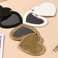 thumbnail image 3 of Love Shape Makeup Mirror with PU Leather Portable Pocket Mirror Handle Unbreakable Compact Vanity Mirror Cosmetic Tools Beauty, 3 of 4