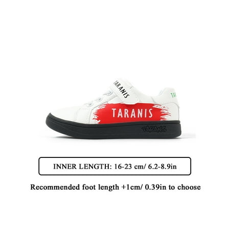 

TARANIS Boys Girls Sneakers Hook And Loop Lightweight Comfy Outdoor Non Slip Walking Skate Shoes For Toddler Children Kids Sneakers Spring And Summer