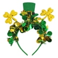 thumbnail image 4 of Diadema ligera para el Día de San Patricio, accesorio para disfraz, accesorios de fotos para mujeres y hombres. Estilo F, 4 of 9