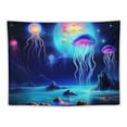 thumbnail image 5 of PRATYUS  Galaxy Tapestry Moon Jellyfish Tapestry Hippie Planet Mountain Wall Tapestry Mystic Floral Tapestry Wall Hanging for Bedroom Home Decor 40x30inch, 5 of 6