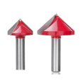 thumbnail image 5 of Wood Router Bit 8mm Shank V Shape 3D Engraving Bit 90 Degree Carbide End Mill Diameter 22 32mm Woodworking Milling Cutter-8x32mm 90D, 5 of 5