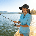 thumbnail image 5 of Loritta Outdoor Sun Hats for Women, Wide Brim UPF Protection Summer Garden Fishing Hat with Neck Flap, Dark, 5 of 8