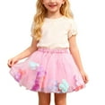 thumbnail image 3 of Girls Party Dress Kids Festive Petal Skirt With Net Overlay Performances Celebrations Clothes, 3 of 5