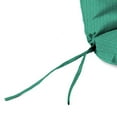 thumbnail image 6 of Jordan Manufacturing 72" x 21" Federal Bayou Teal Solid Rectangular Outdoor Chaise Lounge Cushion with Ties and Hanger Loop, 6 of 12