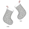 thumbnail image 3 of Haiem Silver Glitter Pattern Christmas Stockings, Personalized 18 Inches Knit Christmas Stockings Xmas Hanging Stockings for Family Christmas Decorations, 3 of 7