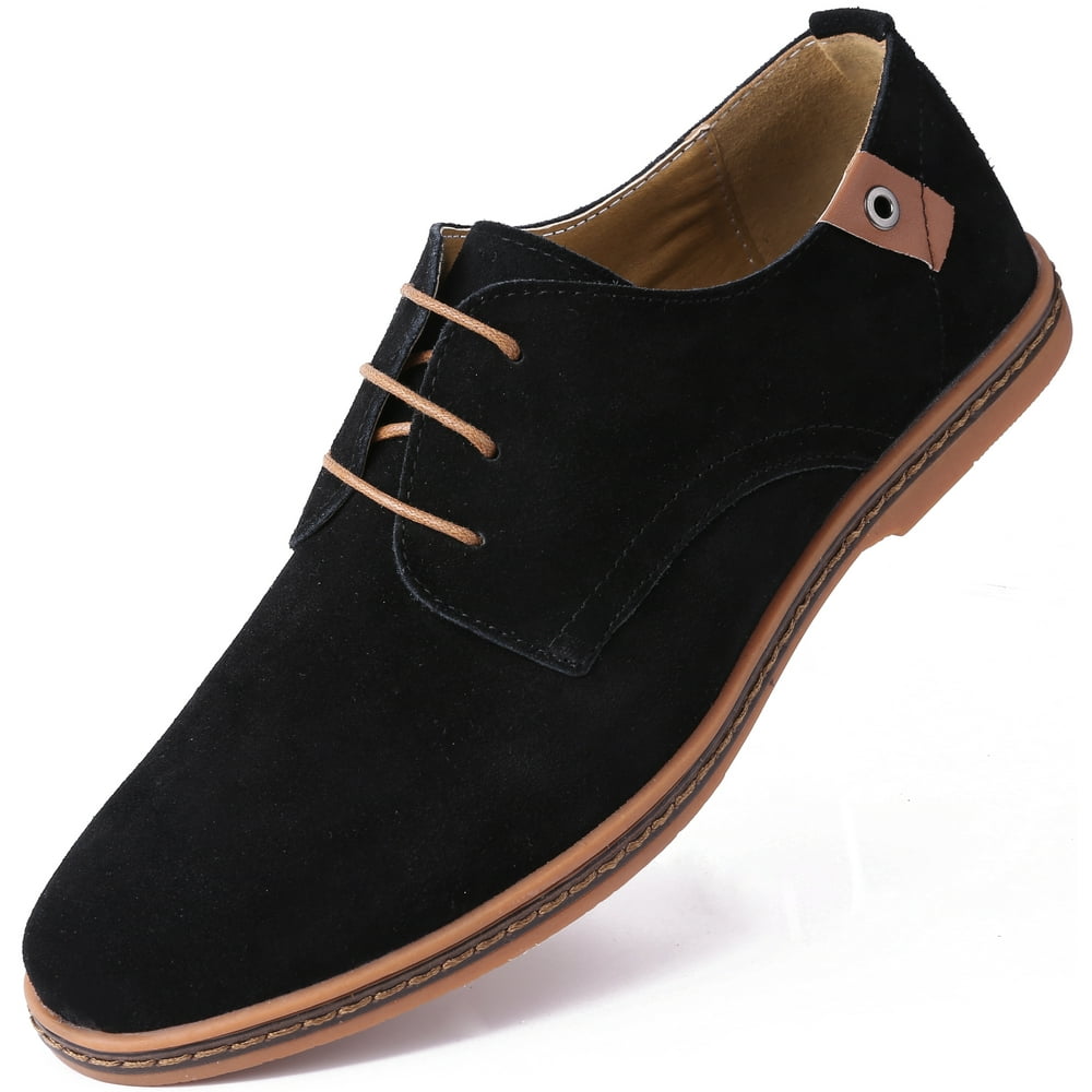 mio marino men's suede derby casual dress shoes