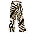 thumbnail image 6 of Bovemsi Wide Leg Pants Woman High Waist Patterned Lightweight Loose Fit Casual Colorful Trouser Imitation Jeans Travel Pants, 6 of 9