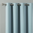 thumbnail image 2 of Quality Home Thermal Insulated Blackout Curtains - Stainless Steel Nickel Grommet Top - Ocean - 52"W x 84"L - (Set of 2 Panels), 2 of 3