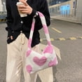 thumbnail image 3 of Minnieouse Bolso esponjoso de felpa de primera calidad para mujer, bolsos informales elegantes y a la moda, bolsos de hombro Bolsas de mensajero y de hombro azul, 3 of 6
