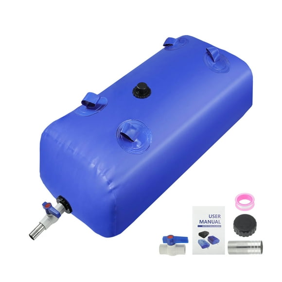 Contenedor de Depósito de Agua Bladder de 110 L/29 Gal, Plegable, Portátil, Tanque de Agua de Emergencia, Bolsa de Agua Suave, RV, Camping, Riego de Jardín