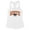 White, variant on Halloween Auntie Tank Top Fitted Racerback Women's Large White