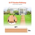 thumbnail image 5 of VEVOR Wooden Garden Pathway, 8ft x 17 in, Non-Slip Straight Garden Walkway, Roll Out Cedar Outdoor Walkway Path, Decorative Garden Paver for Backyard, 5 of 9
