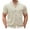 Beige, variant on Lovskoo Men's Button Down Shirt Vintage Short Sleeve Knit Shirt Casual Solid Color Lightweight Hollow Out Shirt Beige