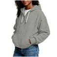thumbnail image 3 of cocolona Womens Quarter Zip Hoodies Plus Size Casual Textured Hooded Sweatshirt Fall Winter Oversized Hoodie Pullover Fashion Long Sleeve Tops with Pocket, 3 of 7