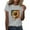 Grey, variant on WZXFASHION Women's 2D Station National Flag Printed Loose Casual Sports Short Sleeved T Shirt Clearance Items Women's Short sleeve T-shirt