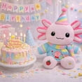 thumbnail image 2 of Cute Axolotl Plush Gift Set with 12 Pcs Axolotl Stuffed Animal Clothes & Accessories, 13-Inch Axolotl Toy, Birthday Gifts for Girls Kids Ages 4-12, 2 of 8