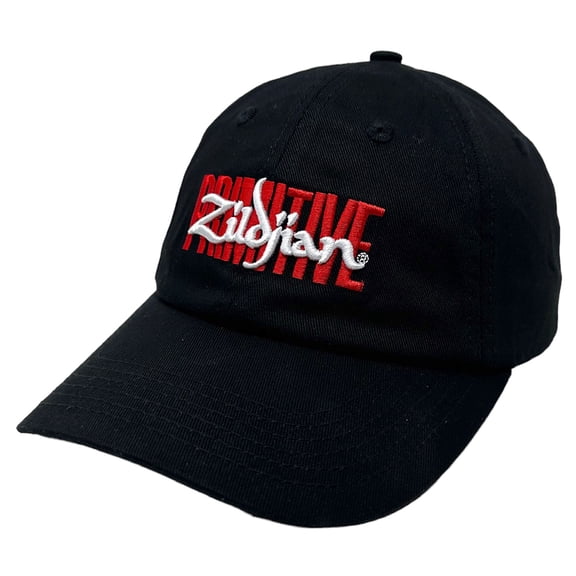 Primitive Skateboarding Men's X Zildjian Unite Embroidered Strapback Hat Cap (Black)