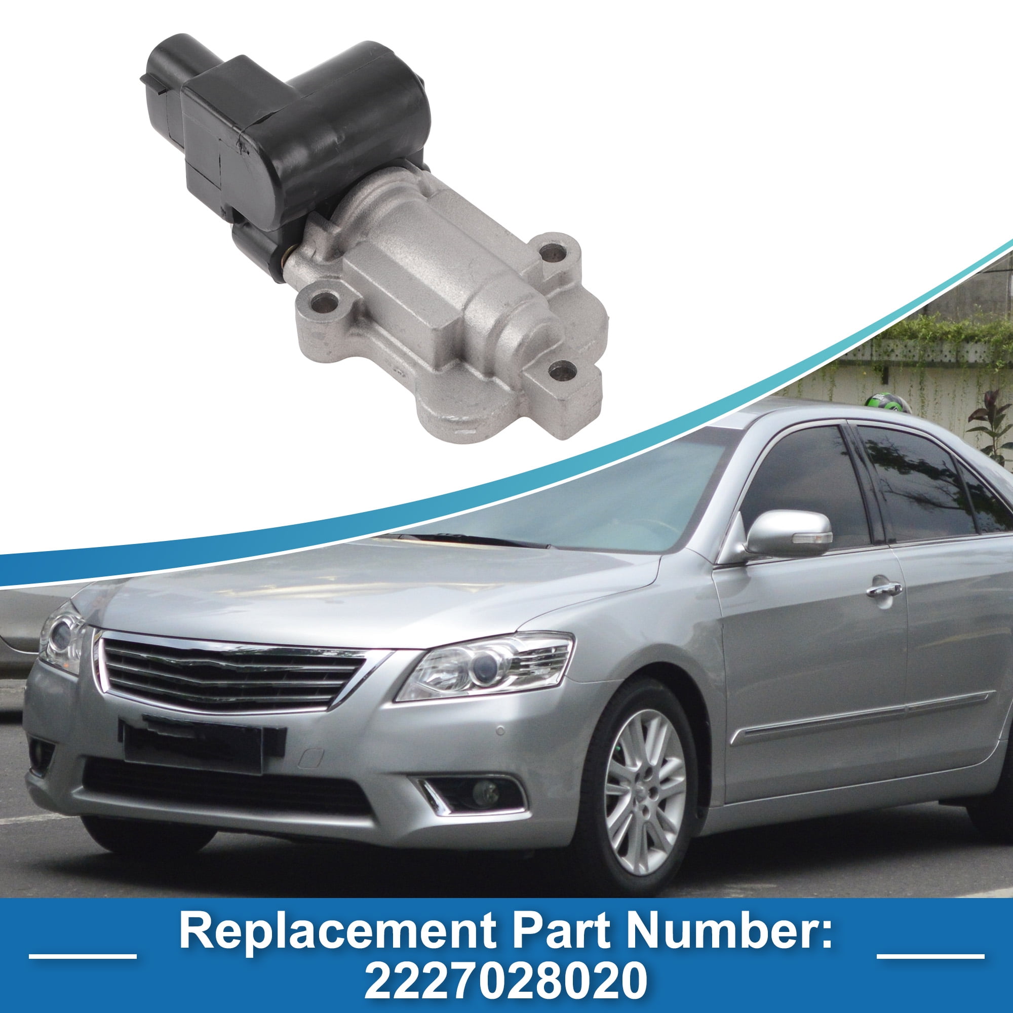 Unique Bargains Car Idle Air Control Valve for Toyota Camry 2002-2006 No.2227028020 IACV Idle Motor Idle Air Control Valve