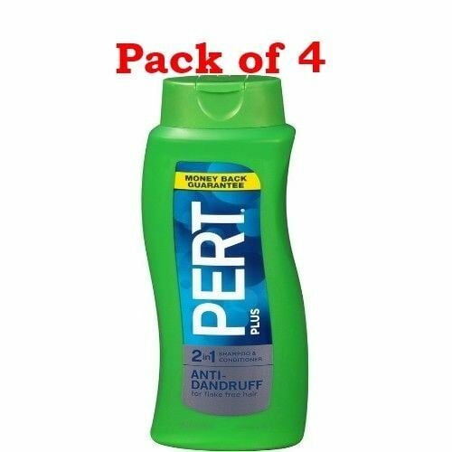 Pert plus Anti-Dandruff 2-in-1 Shampoo & Conditioner, 25.4 Oz Pack of 4