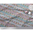 thumbnail image 3 of Soimoi Velvet Fabric Diamond Shape & Floral Artistic Decor Fabric Printed Yard 58 Inch Wide, 3 of 4